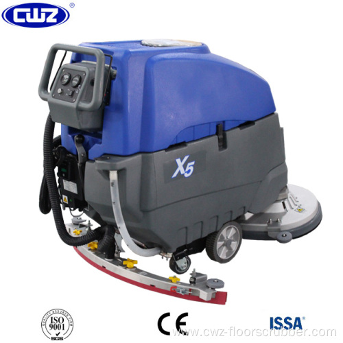 Small electric floor machine floor scrubber dryer